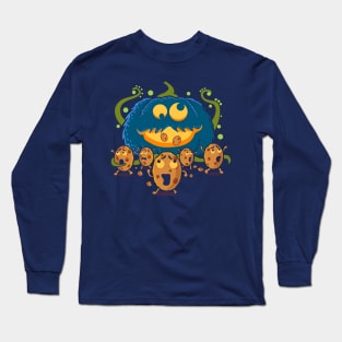 Pumpkin Monster - Spooky halloween Long Sleeve T-Shirt